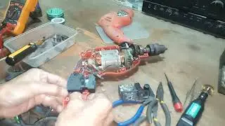 nabahang electric drill, paano palitan ng switch....panoorin...