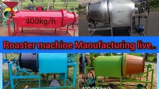 all Type roaster machine Manufacturing Factory, murmura machine, puffed rice machine, muri vaja mach