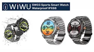 WiWU SW03 Sports Smart Watch Waterproof IPX68 | Lablaab.com