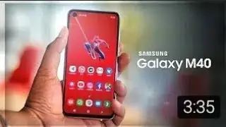 Samsung galaxy M40 official trailer.