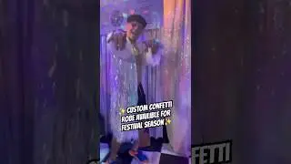 Custom Confetti Robe Available for Festival Season from Glitter Trove