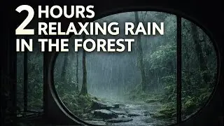 2 Hours Relaxing Rain in the Forest 🌧️ Deep Sleep, Study & Stress Relief (4K)