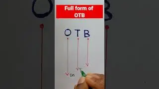 Full form of OTB.#shorts #fullform #otb