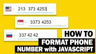 Auto Format Phone Number with SINGLE JavaScript sentence | Cleave.js Tutorial  2019