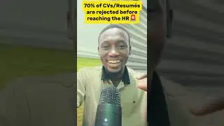 70% of CVs/Resum&eacute;s are rejected before reaching the HR...