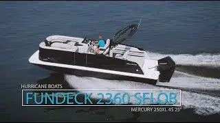 We tested the new 2023 Hurricane FunDeck 2360 SFL | Deck Boat Review with Brady Kay