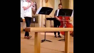Thea Sayer and Luke Roberts play David Heyes 'October Morn' for Oboe and Double Bass