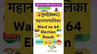 Mumbai (BMC) Mahanagarpalika Result |Ward No 64 |#bmc #bmcelection #bmcelections2025 #mumbainews