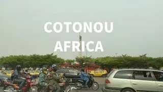 cotonou to calavi---4k driving in benin of west africa