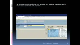 GU SAP CKMLCP Cr&eacute;ation d&rsquo;un cycle de calcul du co&ucirc;t de revient