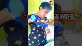Relatable? 🤷&zwj;♀️ | Normal housewife vs me 🤣 | funcouple | #shorts| Jebarshanshalma