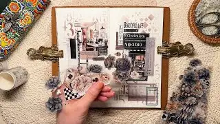 asmr 다꾸 | 마테가 다~ 하는😁 다이어리꾸미기 #scrapbooking journaling collage ビンテージ コラージュ diary #greengarden