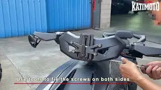Installation of Adventure Wider Dark Brown Windshield for Can Am Ryker All Models