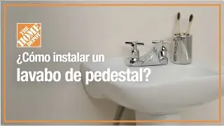 C&oacute;mo instalar un lavabo de ba&ntilde;o con pedestal - Paso a paso