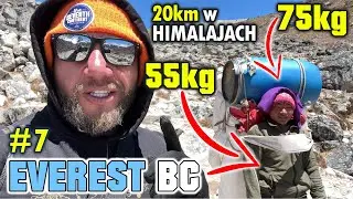NAJCIĘŻSZA PRACA NA ŚWIECIE! Tragarz w HIMALAJACH! Nie maja innego wyboru… EVEREST BC (Nepal) [4K]