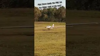FMS 3000mm Fox Glider Lands At His Feet! #new #aviation #rcplane