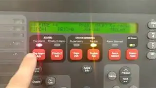 Fire Alarm Test B, Code Red!! - Simplex 4100U 2 Stage Voice System Test In Garage