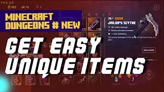 Minecraft Dungeons Get Easy UNIQUE ITEM FARM!!
