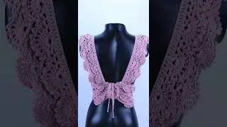 Top Abanicos Tutorial Disponible #crochettop #topcrochet #toptejido