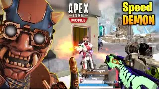 Speed Demon With 4 Finger Setup - Apex Legends mobile