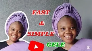 How to tie easy and simple center knot gele(DIY gele)(unconventional gele)