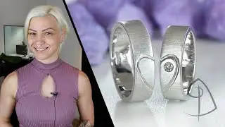 Fedi Legame con diamante e bracciale in cuoio