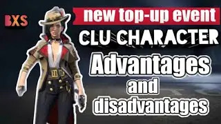 FREE FIRE NEW CLU CHARACTER ADVANTAGES AND DISADVANTAGES FULL DETAILS