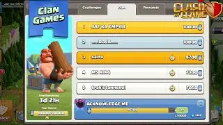 How to do Fastest 10000 clan games points by jaf ka empire acknowledge me|clash of clans| 