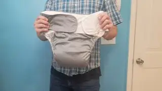 Carer incontinence velcro Adult Cloth Diaper Reusable and adjustable HD27