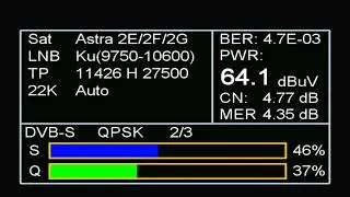 [DX] Astra 2E - 11426 H 27500 - Talk Sport Radio UK BEAM!