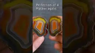This Malawi Agate is Perfection! Amazing bands and color changes! #shorts #gemstone #agate #crystals