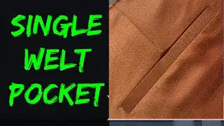 single welt pocket / How to make a welt pocket / patch pocket #pocket #pant @kingtailor25