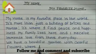 My Home 🏠. My Home 🏠 Essay in English. My Home Article in 150 words. Describe about your home 🏡.
