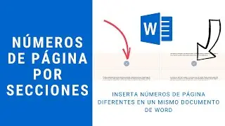Cómo poner números de página diferentes en Word