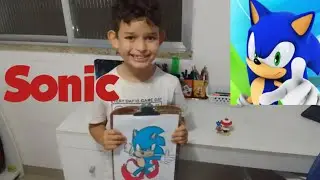 Desenhei o Sonic