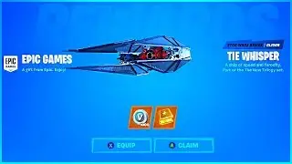 I Got TIE WHISPER Glider and STAR WARS CHALLENGES in Fortnite Battle Royale!