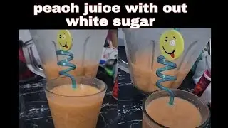 peach juice recipe ||Aaro ka juice  recipe by @snsamrakhan3477 /without sugar peach juice