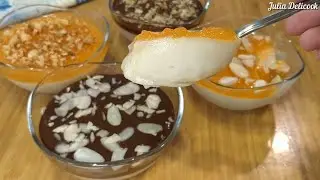 НИКАКОЙ выпечки и НИКАКИХ яиц 💯 | Вкусный МОЛОЧНЫЙ ДЕСЕРТ за 10 МИНУТ | Карамельно&шоколадный соус 👍