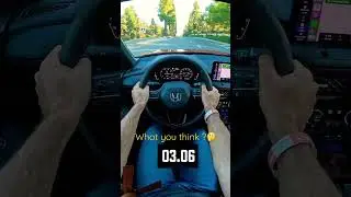 Тест Honda Accord Hybrid 2023 года от 0 до 60 миль/ч (8 сек)? #honda #accord #hybrid #2023 #0to60...