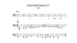 Virtual Sight Reading Level 3.2 (Tuba)