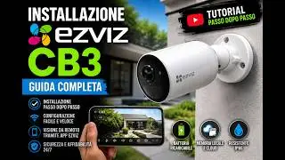 #ezviz #ezvizcamera #cb3  EZVIZ CB3 installazione telecamera sorveglianza