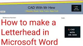 How to make a letterhead in Microsoft Word