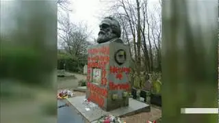 Karl Marx's tomb vandalised - Paul Hawkins reports for BBC London