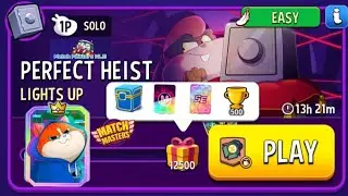 Perfect Heist Solo Challenge LIGHTS Up Blow'EM Up EASY 12,500 points Match Masters