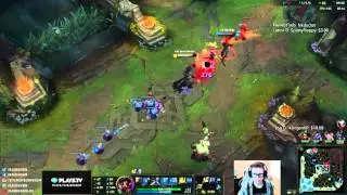 Bjergsen duo Doublelift - Viktor vs Ahri Mid - League of Legends