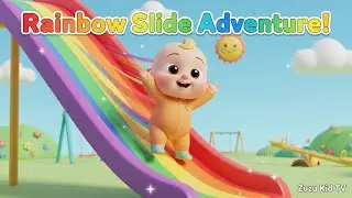 Rainbow Slide Adventure with Zuzu &ndash; Nursery Rhyme, Color Fun, and Toddler Learning