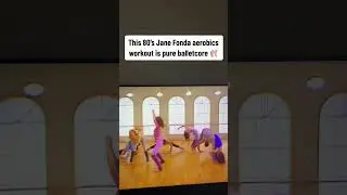 This 80&rsquo;s Jane Fonda aerobics workout is pure balletcore