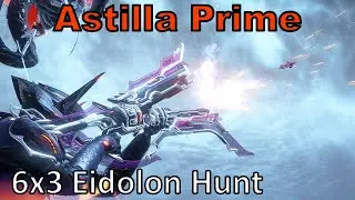 Astilla Prime 6x3 (Warframe, 18 Eidolons in 1 Night Cycle, Unairu Wisp DPS Volt POV)