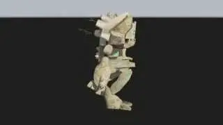 Sand castle golem walk cycle made in 3ds max