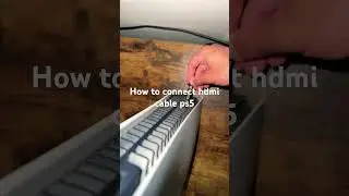How to connect hdmi cable ps5